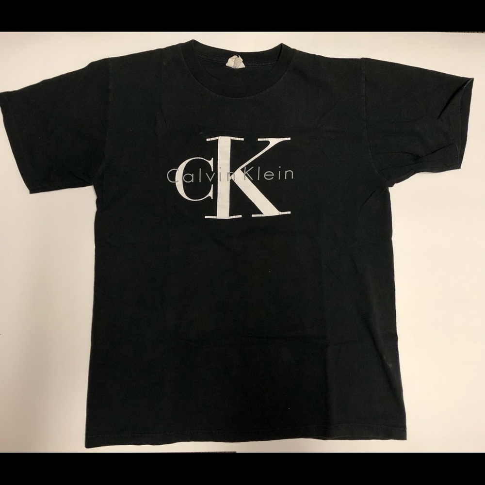 Vintage Calvin Klein black tee (made in USA)